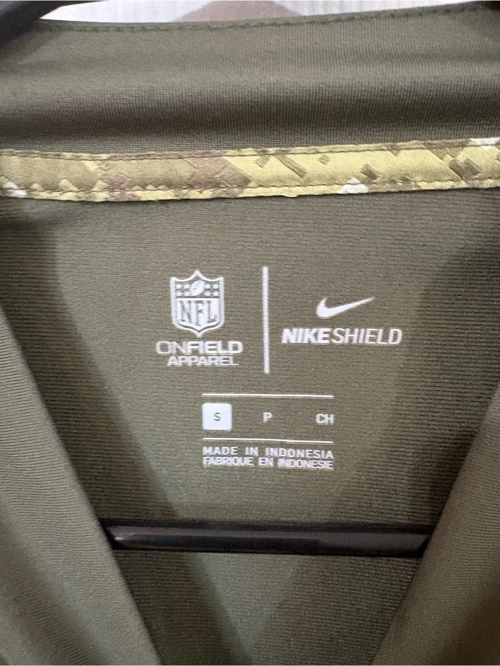 Nike Broncos Olive Green Utility Jacket with Camo Pocket